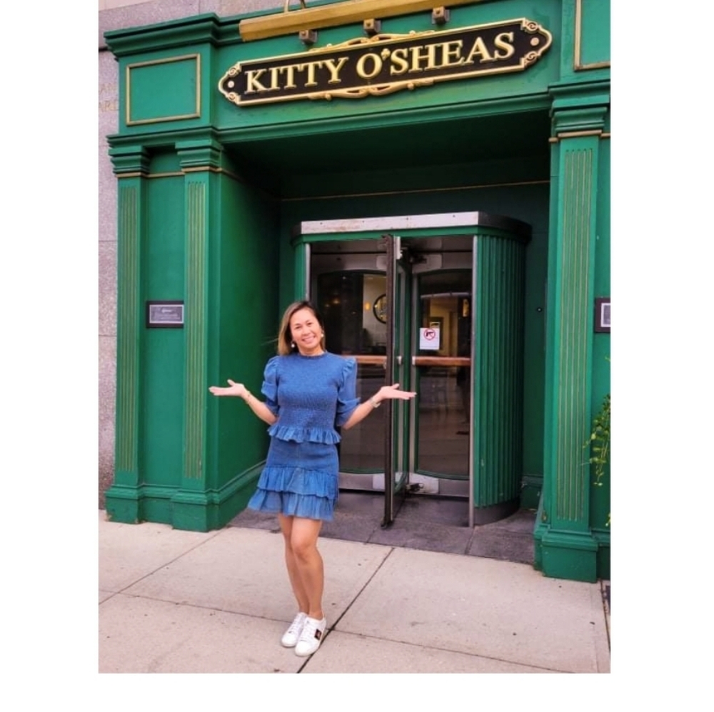 Zara blouse and skirt